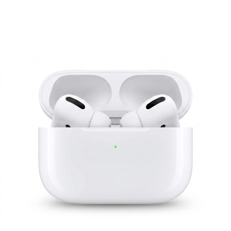 هدفون بلوتوثی اپل مدل AirPods Pro 2nd Generation با نویز کنسلینگ فعال (ANC)، نویز کنسلینگ میکروفون (ENC)، درگاه شارژ USB Type-C، با قابلیت شارژ بیسیم، دارای میکروفون دوگانه از نوع Beamforming، مقاومت در برابر رطوبت و عرق
