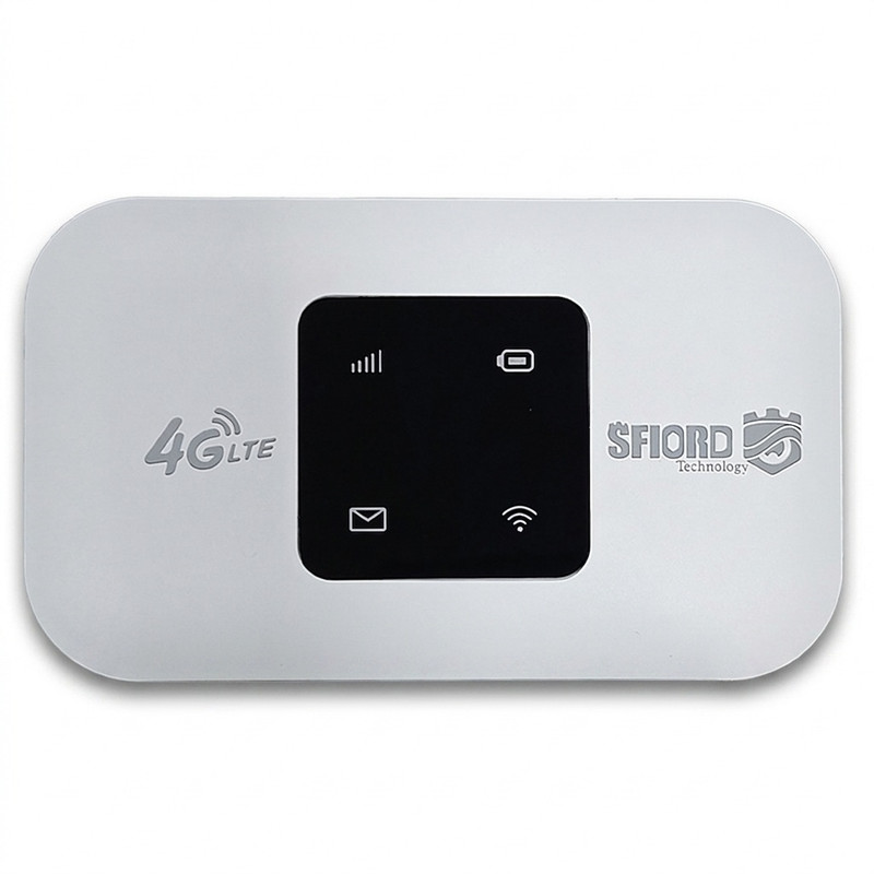 مودم جیبی 4G LTE اسفیورد مدل M720 با باتری 3000 میلیآمپر ساعت، پشتیبانی از 4.5G، اتصال همزمان تا 10 کاربر، سرعت دانلود 150 مگابیت بر ثانیه، وایفای 802.11b/g/n و قابلیت اتصال USB